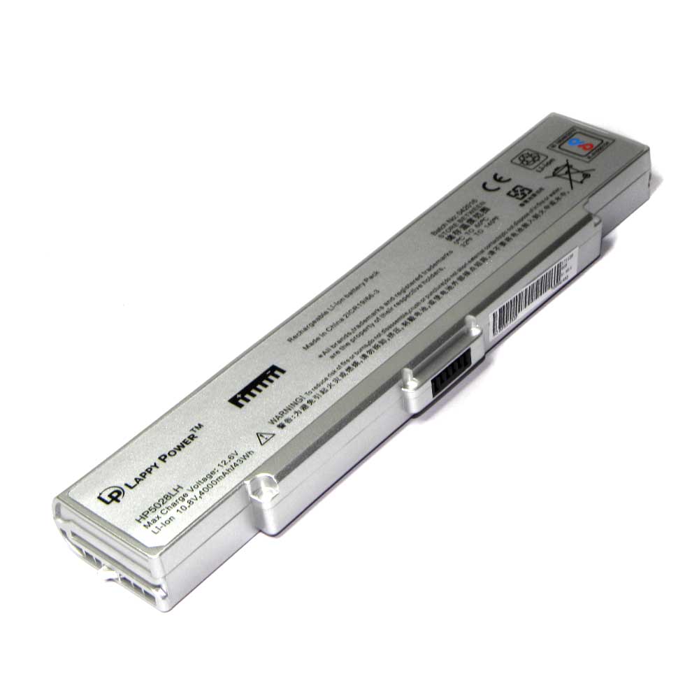 Laptop Battery For Sony Vaio VGP-BPS2B 6 Cell Silver